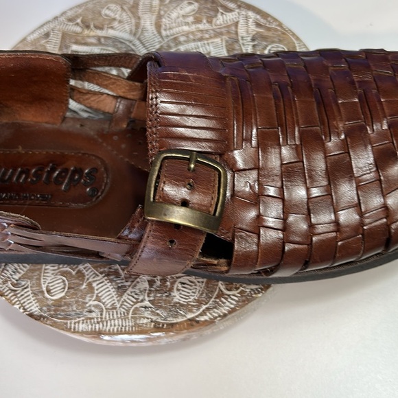 SUNSTERS VICTER MENS HAND WOVEN LEATHER HUARACHES SANDAL SIZE 11 - Picture 5 of 10